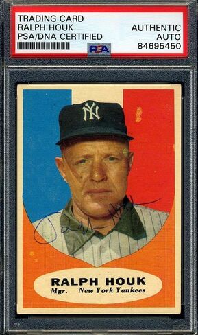 Ralph Houk PSA DNA وقعت 1961 Topps موقعة - بطاقات موقعة بالبيسبول in Saudi Arabia
