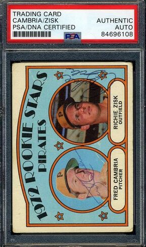 فريد كامبريا ريتشي Zisk PSA DNA توقيع 1972 Topps Rookie Stars Autograph - بطاقات موقعة للبيسبول in Saudi Arabia