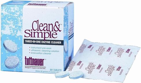 TUTTNAUER CLEAN & SIMPLE™ ULTRASONIC/ENZYMATIC TABLETS , Sterilization and Infection Control , Ultrasonic Cleaners in Saudi Arabia