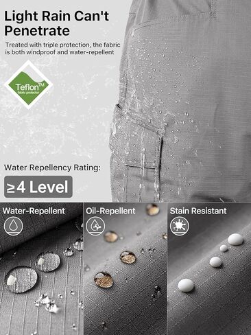 FREE SOLDIER Men's Water Resistant Pants Relaxed Fit Tactical Cargo Work Pants with Multi Pocket (34W/28L Moss Green) in Saudi Arabia