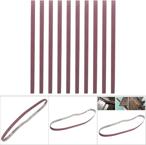 10PCS Ding Belt Aluminium Oxide D for Belt der Parts 533 X 9mm Fine It Kit Abrasive Band St for Wood Polishing Furniture Polishing Tool and Hardware Accessory (60#) in Saudi Arabia