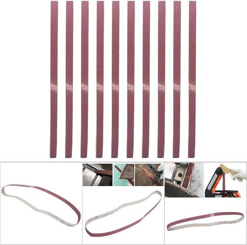 10PCS Ding Belt Aluminium Oxide D for Belt der Parts 533 X 9mm Fine It Kit Abrasive Band St for Wood Polishing Furniture Polishing Tool and Hardware Accessory (100#) in Saudi Arabia