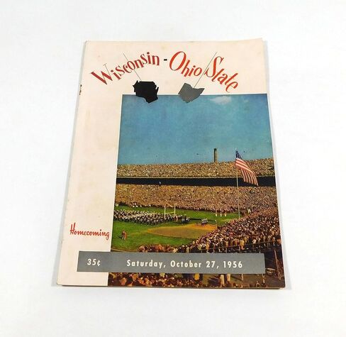 1956 Wisconsin at Ohio State College Football Program 10-27-56 - College Programs in Saudi Arabia