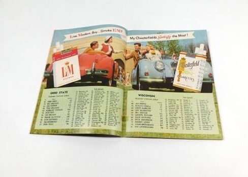 1956 Wisconsin at Ohio State College Football Program 10-27-56 - College Programs in Saudi Arabia