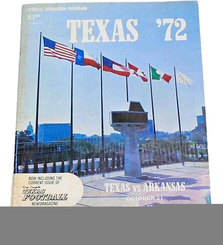 1972 Texas v Arkansas Football Program 10/21 89481b14 - College Programs in Saudi Arabia