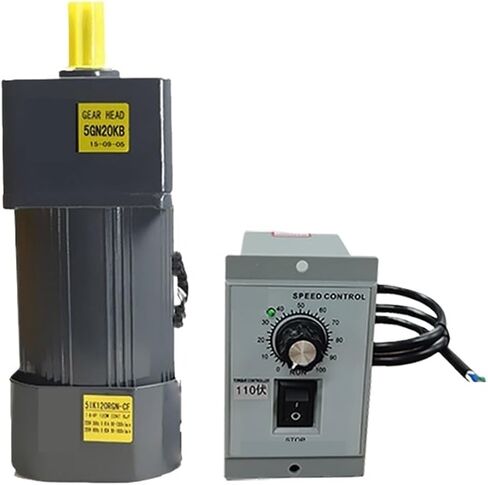 asynchronous motor 120W 110V AC Gear Motor With Speed Regulator 5IK120RGN-AF Adjustable Speed High Torque Asynchronous Motor Output Shaft 12mm(0-450RPM) in Saudi Arabia