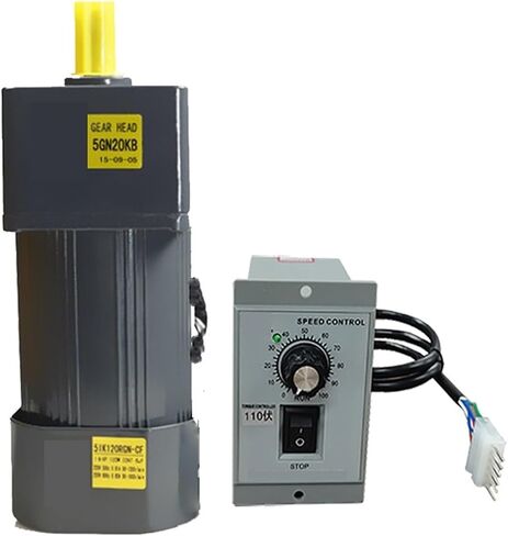 asynchronous motor 120W 110V AC Gear Motor With Speed Regulator 5IK120RGN-AF High Torque Adjustable Speed Asynchronous Motor Output Shaft 15mm(0-450RPM) in Saudi Arabia