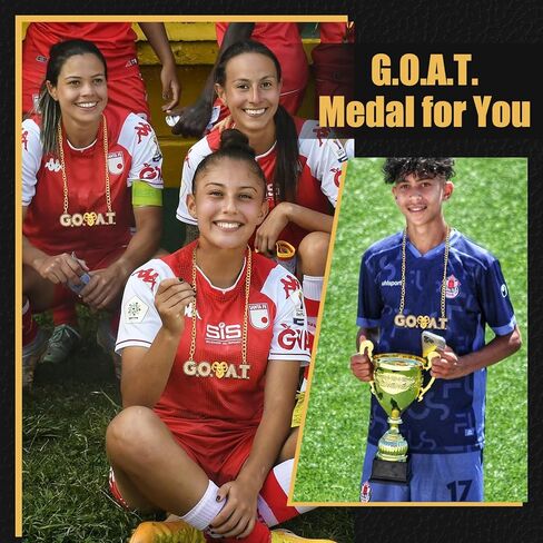 Chains Gold Champion Award Winner Prize Trophy Most Valuable Player Award Necklace for Adults Team Player Sports Football Soccer Baseball Softball Game Party Favor in Saudi Arabia