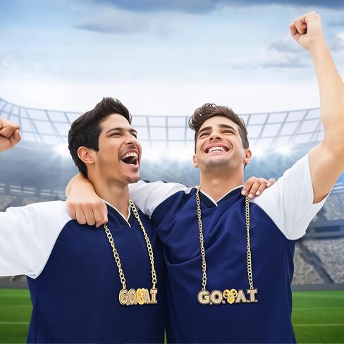 Chains Gold Champion Award Winner Prize Trophy Most Valuable Player Award Necklace for Adults Team Player Sports Football Soccer Baseball Softball Game Party Favor in Saudi Arabia