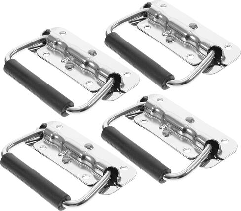 PRETYZOOM 5sets Spring Loaded Surface Mount Handle Boat Handle Replacement Flush Mounted Door Stainless Steel 4pcs*5 in Saudi Arabia