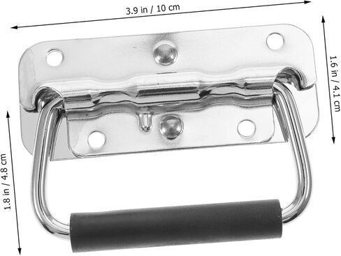 PRETYZOOM 5sets Spring Loaded Surface Mount Handle Boat Handle Replacement Flush Mounted Door Stainless Steel 4pcs*5 in Saudi Arabia