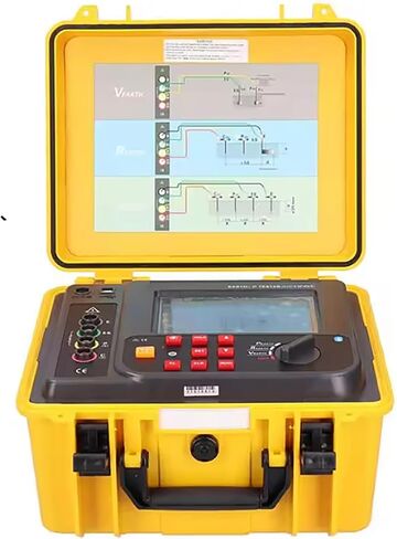 Digital Soil Resistivity Tester Ground Resistance Meter with 2 3 4‑Pole Test Method USB Interface Two Three Four Wire 30.00KΩ Ground Resistance 9000KΩM Soil Resistivity 600V Voltage in Saudi Arabia