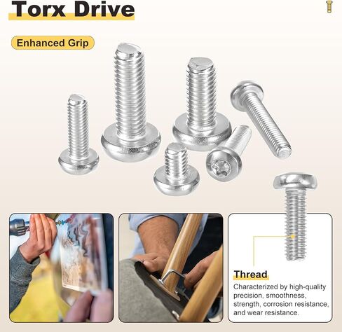 مسامير أمان رأس Metallixity Pan Torx (M5-0.8x25mm) in Saudi Arabia