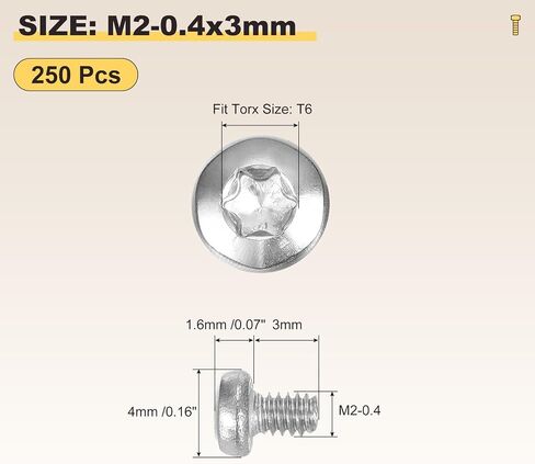 مسامير أمان رأس Metallixity Pan Torx (M5-0.8x25mm) in Saudi Arabia