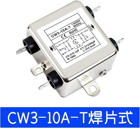 Single-Phase AC Power Filter CW3-20A-S Bolt Welding Type 6A10A/30A-T Anti-Interference PLC(CW3-30A-S) in Saudi Arabia