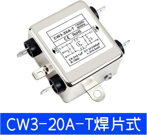 Single-Phase AC Power Filter CW3-20A-S Bolt Welding Type 6A10A/30A-T Anti-Interference PLC(CW3-30A-S) in Saudi Arabia