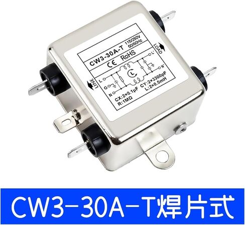 Single-Phase AC Power Filter CW3-20A-S Bolt Welding Type 6A10A/30A-T Anti-Interference PLC(CW3-30A-S) in Saudi Arabia