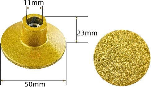 Brazed Flat Grinding Head 2-inch Angle Grinding Handle 1Pcs(1PC Coarse Sand 45) in Saudi Arabia
