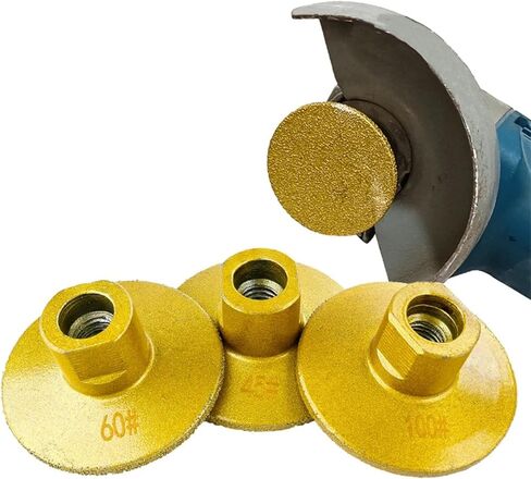 Brazed Flat Grinding Head 2-inch Angle Grinding Handle 1Pcs(1PC Coarse Sand 45) in Saudi Arabia