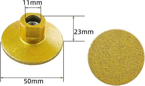 Brazed Flat Grinding Head 2-inch Angle Grinding Handle 1Pcs(1PC Coarse Sand 45) in Saudi Arabia