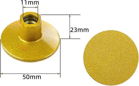 Brazed Flat Grinding Head 2-inch Angle Grinding Handle 1Pcs(1PC Coarse Sand 45) in Saudi Arabia