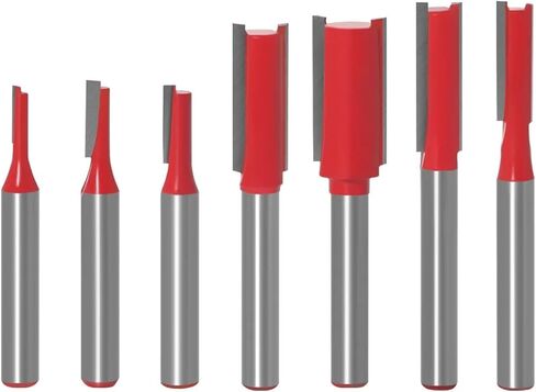 6mm Handle Alloy Woodworking Slotting Straight Blade Computer Engraving Machine Tool 1/7Pcs(6x3.96mm) in Saudi Arabia