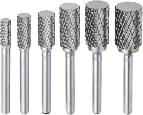 Type A Hard Alloy Rotary File Double Groove Tungsten Steel Grinding Head 6mm 1Pcs(AX1020M06) in Saudi Arabia