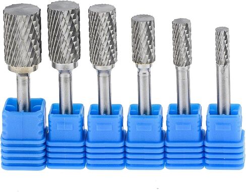 Type A Hard Alloy Rotary File Double Groove Tungsten Steel Grinding Head 6mm 1Pcs(AX1020M06) in Saudi Arabia