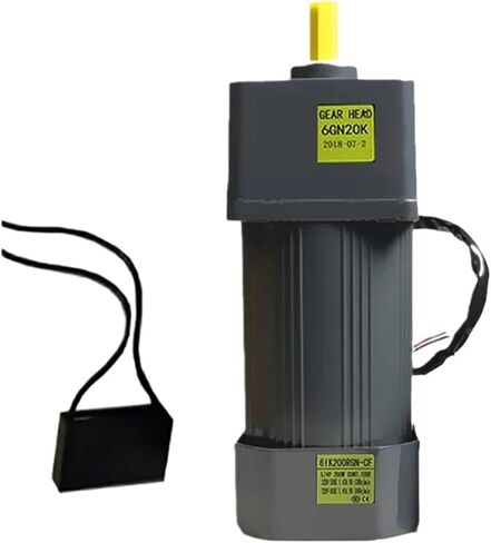 محرك غير متزامن 200W 220V AC التروس الثابتة محرك 6IK200GN-CF عزم الدوران المرتفع مرحلة واحدة تباطؤ المحرك غير المتزامن (467 دورة في الدقيقة) in Saudi Arabia