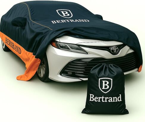 Premium Car Cover – Waterproof 6-Layer Protection, Cotton-Lined, 100% UV Resistant – Reduces Hail Impact – Windproof, Breathable, Driver-Side Zipper – Universal Fit for Sedans & SUVs (XL) in Saudi Arabia