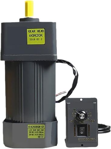 محرك غير متزامن 200W 220V AC مع منظم السرعة السرعة القابلة للتعديل 6IK200RGN-CF مرحلة عزم الدوران عالية العزم غير متزامن (0-27 دورة في الدقيقة) in Saudi Arabia