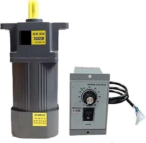 asynchronous motor 120W 110V Reinforced AC Gear Motor With Ear With Speed Regulator 5IK120RGU-AF High Torque Asynchronous Motor Shaft Diameter 15mm(0-6RPM) in Saudi Arabia
