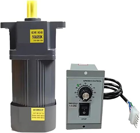 asynchronous motor 120W 110V Reinforced AC Gear Motor With Ear With Speed Regulator 5IK120RGU-AF High Torque Asynchronous Motor Shaft Diameter 15mm(0-6RPM) in Saudi Arabia