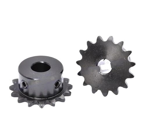 Pinion Hardware for Mechanical Rotation 1pcs 04C Chain Gear Steel Industrial Sprocket Wheel 10-23Teeth 25H Motor Chain Drive Sprocket Bore 16mm(22 Teeth) in Kuwait