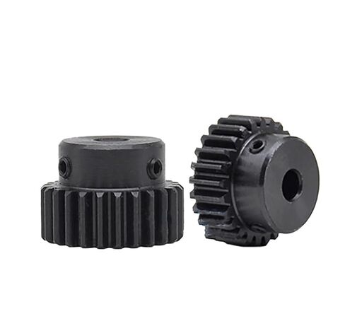 Pinion Hardware for Mechanical Rotation 1pcs 1M 27T/28T/29T Blackening Mechanical Transmission Gear Steel Bore 6/6.35/7/8/10-15mm 1 Module Spur Gear Motor Gear(15mm-1M 28T) in Kuwait