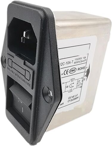CW2C-10A-T مع Switch Fuse Socket Power Filter 220V 10A مفتاح كبير (CW2C-03A-T) in Saudi Arabia