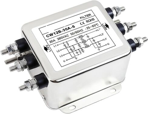 Three-Phase Three-Wire 380V AC Filter CW12B-20/40/60/80/30A-S Bolt Interference Purification(CW12B-20A-Sthree-phasethree-wire) in Saudi Arabia