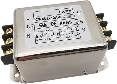 مرشح طرفية السكك الحديدية مرشح الطاقة CW4L2-20A-R 6A 10A 20A 30A مرشح متعدد المراحل (CW4L2-20A-RIMTINALBLOCK+GUIDERAIL) in Saudi Arabia