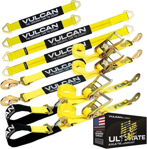 تتضمن TILE COMPLE AXLE TOB COMPLEST FULCAN مع مجموعة أشرطة خطاف SNAP - أصفر كلاسيكي - (4) أحزمة محور 22 بوصة ، (4) أحزمة محور 36 بوصة ، و (4) 8 ' in Kuwait