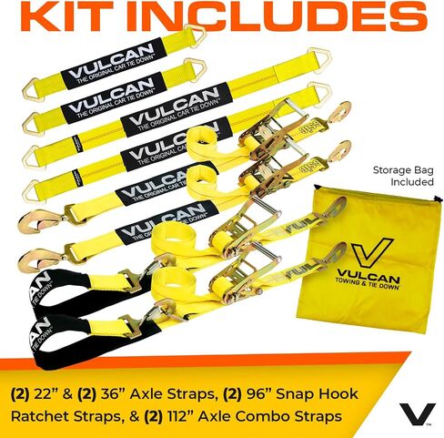 تتضمن TILE COMPLE AXLE TOB COMPLEST FULCAN مع مجموعة أشرطة خطاف SNAP - أصفر كلاسيكي - (4) أحزمة محور 22 بوصة ، (4) أحزمة محور 36 بوصة ، و (4) 8 ' in Kuwait