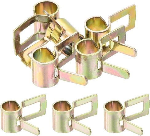 MECCANIXITY ID 5mm 3/16inch Fuel Line Hose Clips, Pipe Clamps,Spring Hose Clamp,Low Pressure Air Clamp, Water Pipe Air Tube Vacuum Hose Clamp Fastener,Pack of 5 in Saudi Arabia
