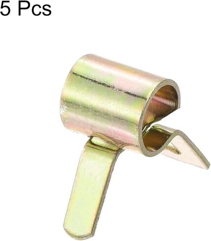 MECCANIXITY ID 5mm 3/16inch Fuel Line Hose Clips, Pipe Clamps,Spring Hose Clamp,Low Pressure Air Clamp, Water Pipe Air Tube Vacuum Hose Clamp Fastener,Pack of 5 in Saudi Arabia