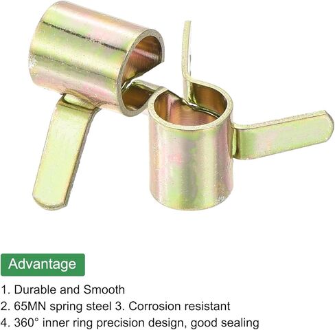 MECCANIXITY ID 5mm 3/16inch Fuel Line Hose Clips, Pipe Clamps,Spring Hose Clamp,Low Pressure Air Clamp, Water Pipe Air Tube Vacuum Hose Clamp Fastener,Pack of 5 in Saudi Arabia