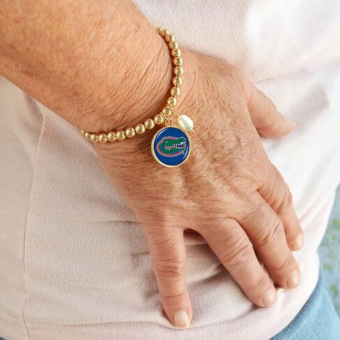 Florida Gators Diana Gold and Pearl Stretch Bead Bracelet Jewelry UF in Saudi Arabia