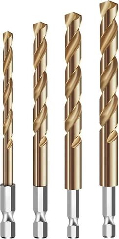 1Pcs Twist Drill 1/4 Hex Shank Drill Bit Set Hexagonal Handle Twist Drill Replacement Practical Power Tools(8mm) in Kuwait