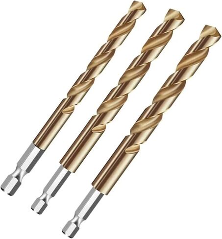 1Pcs Twist Drill 1/4 Hex Shank Drill Bit Set Hexagonal Handle Twist Drill Replacement Practical Power Tools(8mm) in Kuwait
