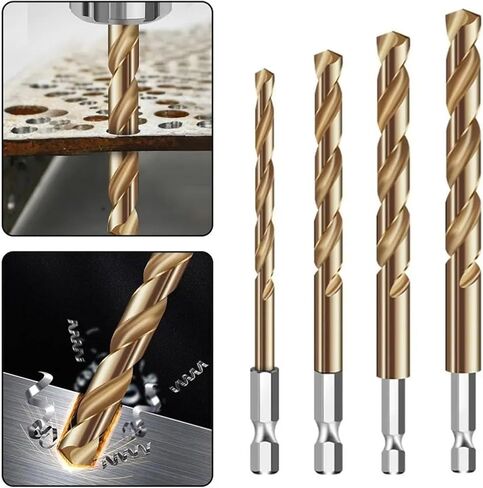 1Pcs Twist Drill 1/4 Hex Shank Drill Bit Set Hexagonal Handle Twist Drill Replacement Practical Power Tools(8mm) in Kuwait