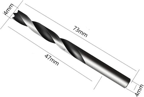 Woodworking Countersunk Head Drill Bit Three-Point Twist Drill Bit High-Speed Steel Round Shank Drill Bit Practical Power Tool 1Pcs(6mm) in Kuwait