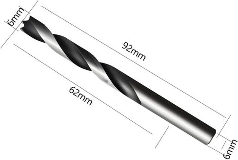 Woodworking Countersunk Head Drill Bit Three-Point Twist Drill Bit High-Speed Steel Round Shank Drill Bit Practical Power Tool 1Pcs(6mm) in Kuwait