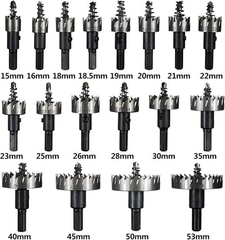 HSS Hole Drill 15-53mm من الفولاذ المقاوم للصدأ الفولاذ المقاوم للصدأ فتحة فتحة فتحة لسبائك القطع الحديد أداة 1pcs (35 مم) in Saudi Arabia